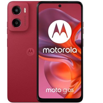 Smartphone Motorola Moto g05, 64GB, 4GB RAM, Dual SIM, 4G, Plum Red Smartphone Motorola Moto g05, 64GB, 4GB RAM, Dual SIM, 4G, Plum Red