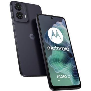 Smartphone Motorola Moto G35, 128GB, 4GB RAM, Dual SIM, 5G, Tri-Camera, Midnight Black
