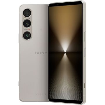 Smartphone Sony Xperia 1 VI, 256GB, 12GB RAM, Dual SIM, 5G, 4-Camere, Platinum Silver