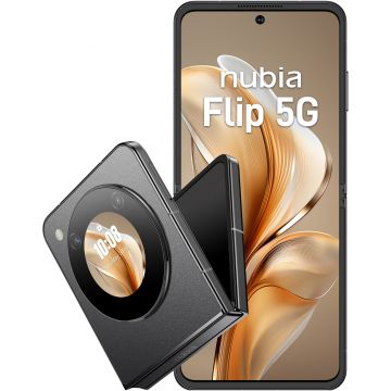 Smartphone ZTE nubia Flip, 256GB, 8GB RAM, Dual SIM, Tri-Camera, 5G, Cosmic Black