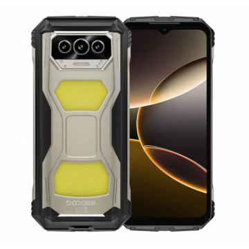 Telefon Mobil Doogee V Max S, Auriu, 5G, Ecran 6.58   FHD+ 120Hz, Android 14, 24GB RAM (8GB + 16GB extensibili), 256GB ROM, Camera 108MP + 20MP Viziune Nocturna, 22000mAh, 33W, Dual SIM