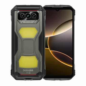 Telefon Mobil Doogee V Max S, Gri, 5G, Ecran 6.58   FHD+ 120Hz, Android 14, 24GB RAM (8GB + 16GB extensibili), 256GB ROM, Camera 108MP + 20MP Viziune Nocturna, 22000mAh, 33W, Dual SIM
