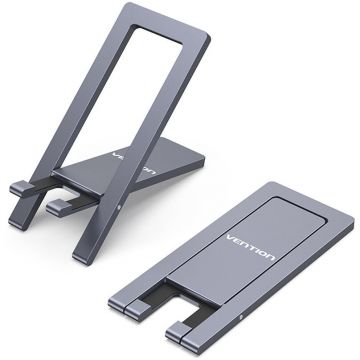 Vention Suport birou Vention pt SmartPhone, aliaj de Aluminiu, unghi reglabil, device compatibil 4 - 7.2inch, gri