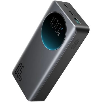 Acumulator extern JR-PBF04, 20000 mAh, 65W, USB si 2x USB-C, Negru