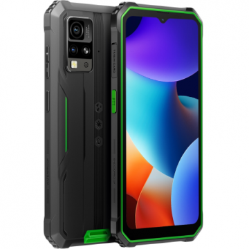 Blackview BV4800PRO_GR_EUTelefon Mobil Blackview BV4800 Pro, Procesor Unisoc T606, Ecran IPS LCD touchscreen 6.56, 4GB RAM, 128GB Flash, Camera Duala 16 + 2 MP, Wi-Fi, 4G, Dual Sim, Android, Negru/Verde