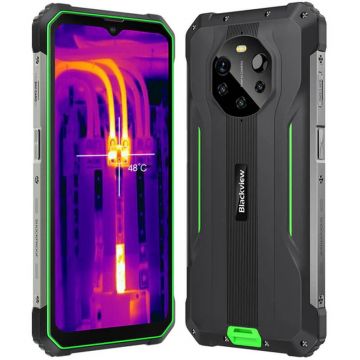 Blackview Smartphone Blackview BL8800 Pro, Robust, 5G, Camera termica FLIR Lepton, Ecran FHD+ 1080x2408, 120Hz, Memorie 8GB RAM, Memorie flash 128GB, Dual SIM, Baterie 8380 mAh, Verde