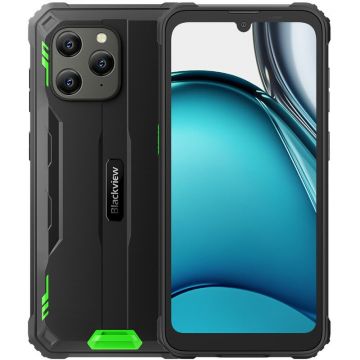 Blackview Smartphone Blackview BV5300 Plus, Display 6.10 HD 720x1560, IPS, Baterie 6.580 mAh, Memorie 16GB RAM (8GB + 8GB extensibili), Memorie flash 128GB, Dual SIM, 4G Rugged Phone, Verde