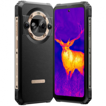 Blackview Telefon Mobil Blackview BL9000, Procesor Mediatek Dimensity 8020, Ecran IPS LCD 6.78, 12GB RAM, 512GB Flash, Camera Duala 50+13 MP, Wi-Fi, 5G, Dual Sim, Android, Negru/Auriu