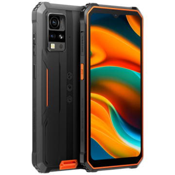 Blackview Telefon Mobil Blackview BV4800, Procesor Mediatek Helio A22, Ecran IPS LCD touchscreen 6.56, 3GB RAM, 64GB Flash, Camera Duala 13MP, Wi-Fi, 4G, Dual Sim, Android, Negru/Portocaliu