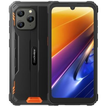 Blackview Telefon Mobil Blackview BV5300 Plus, Procesor MTK Helio G72, Ecran IPS 6.1, 8GB RAM, 128GB Flash, Camera 13 MP, Wi-Fi, 4G, Dual Sim, Android, Negru/Portocaliu
