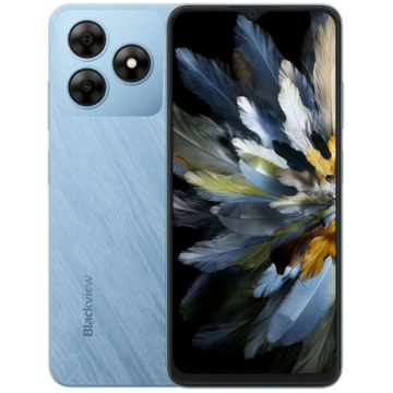 Blackview Telefon Mobil Blackview Wave 8, Procesor Unisoc T606, Ecran IPS LCD 6.56, 4GB RAM, 256GB Flash, Camera 13MP, Wi-Fi, 4G, Dual Sim, Android,Albastru