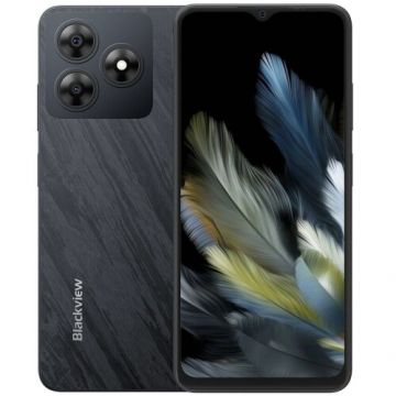 Blackview Telefon Mobil Blackview Wave 8, Procesor Unisoc T606, Ecran IPS LCD 6.56, 4GB RAM, 256GB Flash, Camera 13MP, Wi-Fi, 4G, Dual Sim, Android, Negru