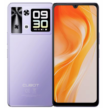 Cubot P90 Telefon Mobil, Mov, 4G, 6.88   HD+ 120Hz, 24GB RAM (12GB + 12GB extensibil), 256GB ROM, Android 15, Helio G100, 64MP, Ecran secundar 1.72  , NFC, OTG, Face ID, 5100mAh, 18W, Dual SIM