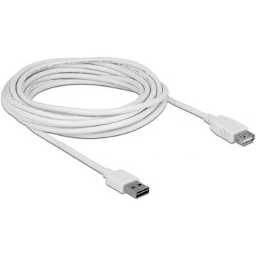 Delock Delock Cable USB AM-AF 2.0 5m Easy-USB White