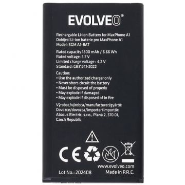 Evolveo Baterie originală EVOLVEO de 1800 mAh pentru MaxPhone A1