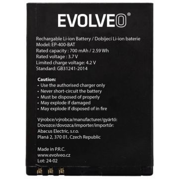 Evolveo Baterie originală EVOLVEO EasyPhone ID, 700 mAh