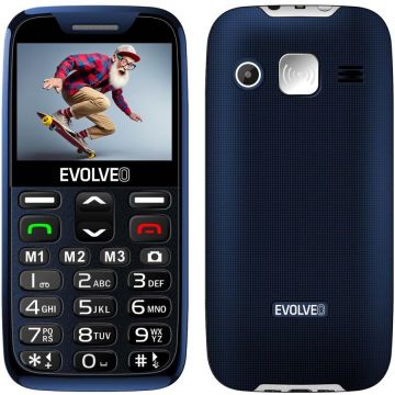 Evolveo Evolveo EasyPhone XR, telefon mobil pentru seniori cu suport de încărcare, Albastru