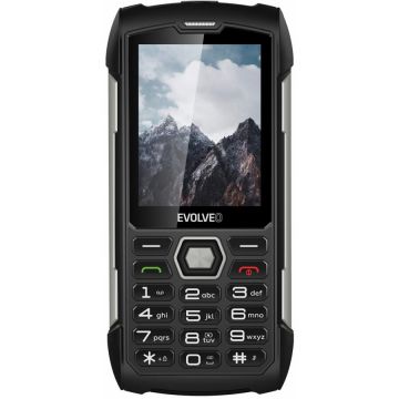 Evolveo Telefon mobil Evolveo S StrongPhone H1, Dual SIM, rezistent la apa, 2G, Negru-Argintiu
