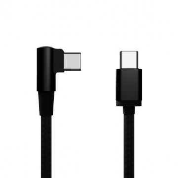 GEMBIRD CABLU alimentare si date GEMBIRD, pt. smartphone, USB 2.0 (T) la USB Type-C (T) 90 grade, 0.2m, negru