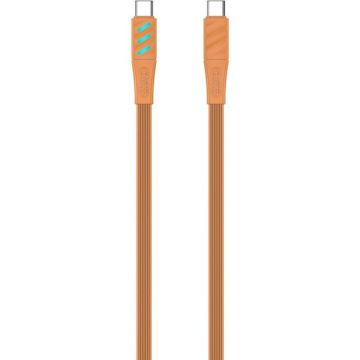 HAVIT Cablu de date si incarcare Havit CB6254, USB Type C (T) la USB Type C (T), Lungime1 m, Portocaliu