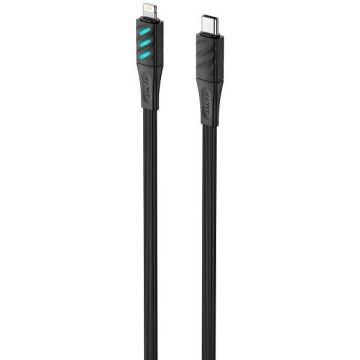 HAVIT Cablu transfer date Havit CB6255 - USB type C tata la Lightning tata, Compatibil Apple, Lungime 1 m, Negru