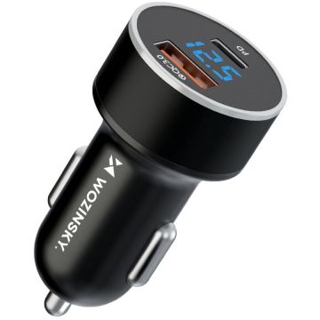 Incarcator WDCCAC, USB/USB-C, 36W, Negru