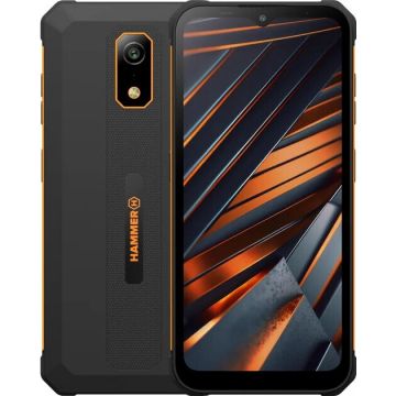Myphone Smartphone Hammer Iron Va, IP69, Dual SIM, 4G, 6.56 inch, Octa-Core, 4GB RAM, 64GB, 5MP, 13MP, 6500mAh, Negru-Portocaliu
