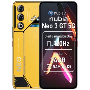 NUBIA Telefon mobil ZTE nubia NEO 3GT, Dual SIM, 12GB, 256GB, 5G, Yellow