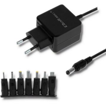 QOLTEC Adaptor de alimentare universal Qoltec 15W | 5V | 3A | Compact | MultiPlug | 7 mufe