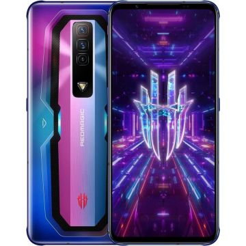 REDMAGIC Telefon Mobil Nubia Red Magic 7, Procesor Qualcomm SM8450 Snapdragon 8 Gen 1 Octa-Core, AMOLED Capacitive Touchscreen 6.8, 16GB RAM, 256GB Flash, Camera Tripla 64+8+2MP, Wi-Fi, 5G, Dual Sim, Android, Albastru