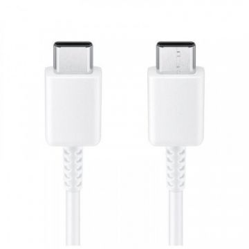Samsung Cablu Date si Incarcare Samsung EP-DW767JWE, USB-C la USB-C, 25W, 1.8m, Alb