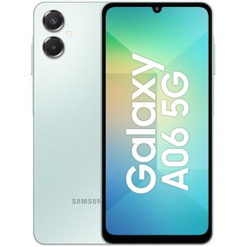 Samsung Telefon mobil Samsung Galaxy A06, Dual SIM, 128GB, 6GB RAM, 5G, 6.7 inch, Light Green
