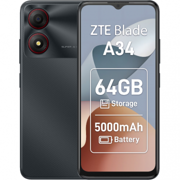 Smartphone Blade A34 2GB 64GB Starry Black