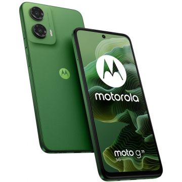 Smartphone Motorola Moto G35, 128GB, 4GB RAM, Dual SIM, 5G, Tri-Camera, Leaf Green