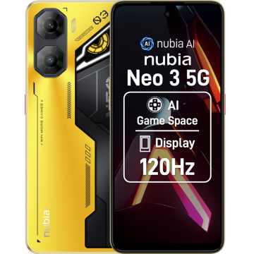 Smartphone nubia NEO 3 Dual SIM 20GB (8GB + 12GB extensibili) 256GB 5G Gold