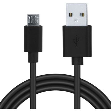 spacer CABLU alimentare si date SPACER, pt. smartphone, USB 2.0 la Micro-USB 2.0, PVC, Retail pack, 1.8m, Negru