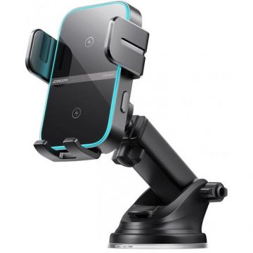 Suport cu Incarcator Auto Wireless Joyroom JR-ZS246s, 15 W, 1.67A (Negru)