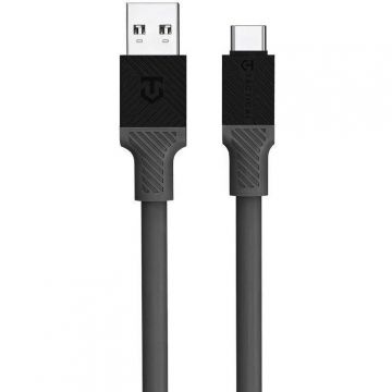 Tactical Cablu de Date Tactical Fat Man USB-A/USB-C 1m, Gri
