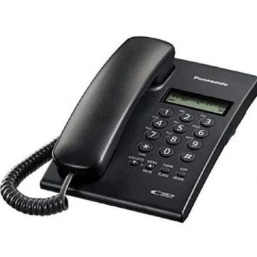 Telefon cu fir analogic Panasonic KX-TSC60SXB, Caller ID (Negru)