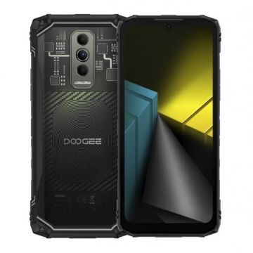 Telefon mobil Doogee Blade 10 Ultra Energy, Negru, 4G, 6.56   HD+ 90Hz, 36GB RAM (8GB + 28GB extensibili), 256GB ROM, 64MP, UNISOC T7250, Android 15, 6150mAh, Face ID, NFC, Dual SIM