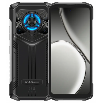 Telefon mobil Doogee Blade 20 Play Argintiu, 5G, 6.6   HD+ IPS, Difuzor 125dB, 50MP+20MP Nightvision+16MP, 32GB RAM(8GB+24GB extensibili), 256GB ROM, Android 15, Dimensity 7050, 10300mAh, 33W, Dual SIM