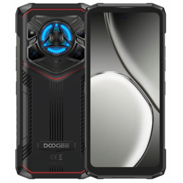 Telefon mobil Doogee Blade 20 Play Rosu, 5G, 6.6   HD+ IPS, Difuzor 125dB, 50MP+20MP Nightvision+16MP, 32GB RAM(8GB+24GB extensibili), 256GB ROM, Android 15, Dimensity 7050, 10300mAh, 33W, Dual SIM