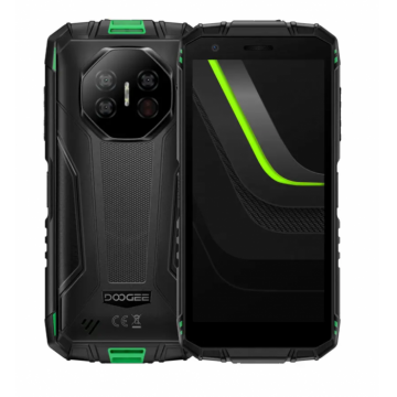 Telefon mobil Doogee Fire 3 Pro, Verde, 4G, 5.5   HD+ IPS, 16GB RAM (4GB + 12GB Extensibili), 128GB ROM, 16MP, Android 15, Unisoc T7200, Night Vision, NFC, Incarcare inversa, 8350mAh, 18W, Dual SIM