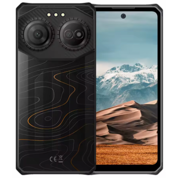 Telefon Mobil F150 Air3S Negru, 4G, 6.6   HD+ 90Hz, 16GB RAM (4GB + 12GB extensibili), 128GB ROM, 16 MP, 5500mAh, 18W, OTG, Rugged, Ultra Subtire, Dual SIM