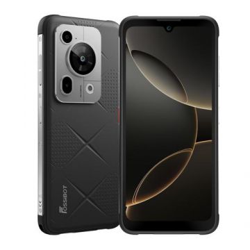 Telefon Mobil FOSSiBOT F112 Pro, Procesor MediaTek Dimensity 6300, Ecran IPS touchscreen 6.88inch, 8GB RAM, 256GB Flash, Camera, Wi-Fi, 5G, Dual Sim, Android (Negru)