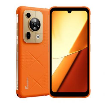 Telefon Mobil FOSSiBOT F112 Pro, Procesor MediaTek Dimensity 6300, Ecran IPS touchscreen 6.88inch, 8GB RAM, 256GB Flash, Camera, Wi-Fi, 5G, Dual Sim, Android (Portocaliu)