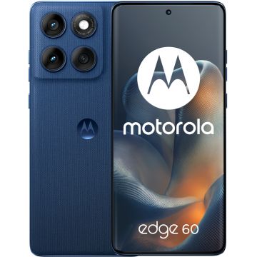 Telefon mobil Motorola Edge 60, 5G, 256GB, 8GB RAM, Dual Sim, Pantone Gibraltar Sea