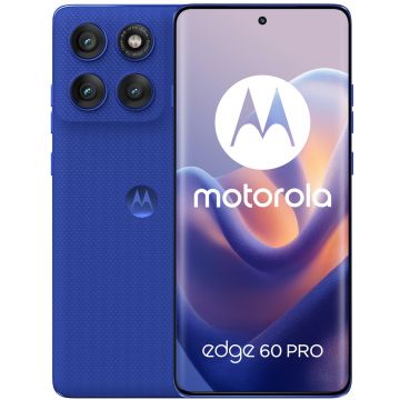 Telefon mobil Motorola Edge 60 Pro, 5G, 512GB, 12GB RAM, Dual Sim, Pantone Dazzling Blue