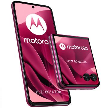 Telefon mobil Motorola Razr 60 Ultra, 5G, 512GB, 16GB RAM, Dual SIM, Pantone Cabaret