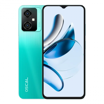 Telefon mobil Oscal TIGER 10 Green, 4G, 6.56   HD+, 16GB RAM (8GB + 8GB extensibili), 256GB ROM, 50MP, Android 13, Unisoc T606, 5180mAh, Dual SIM